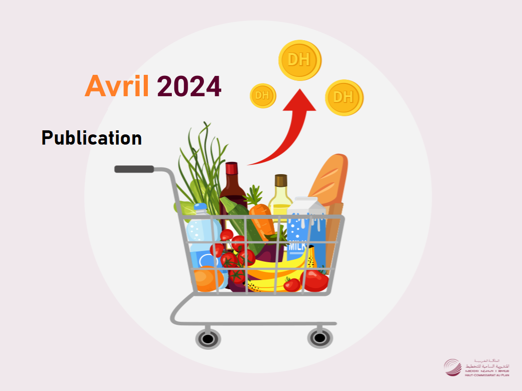 L’Indice des prix à la consommation (IPC). (Base 100 _ 2017 _ 100 أساس). Avril 2024