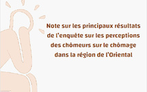 Note sur les principaux résultats de l’enquête sur les perceptions des chômeurs sur le chômage dans la région de l’Oriental, Décembre 2024