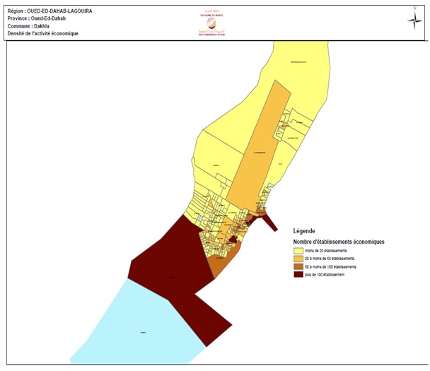 Etude sur la carte économique de la ville de Dakhla "recencement des activités économiques"