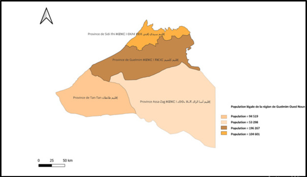 Cartes thématiques RGPH 2024 Guelmim-Oued Noun